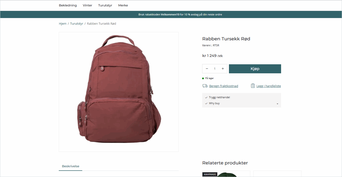 Rabben tursekk.png Rabben tursekk.png