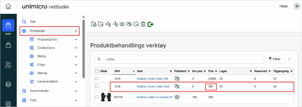 Opprettet valgt produkt.png Opprettet valgt produkt.png