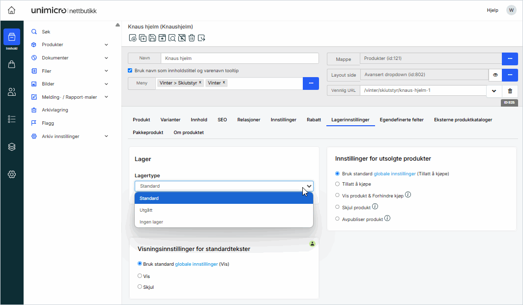 Fane Produktinnstillinger.png Fane Produktinnstillinger.png